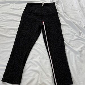 lululemon athletica Black Subtle Animal Print Leggings